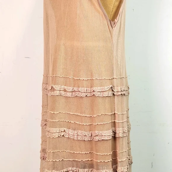 Magnolia Pearl Women's Blush Layered Midi Dress - Picture 10 of 16